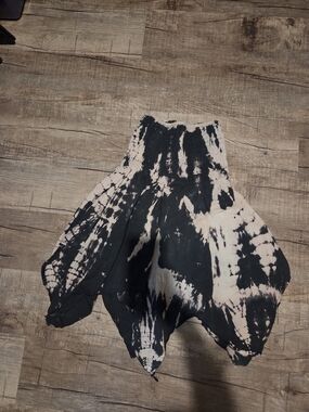 EARTHBOUND Black and Cream Tie-Dye Dress